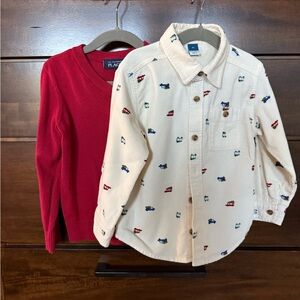 Old Navy holiday shirt and sweater size 4T